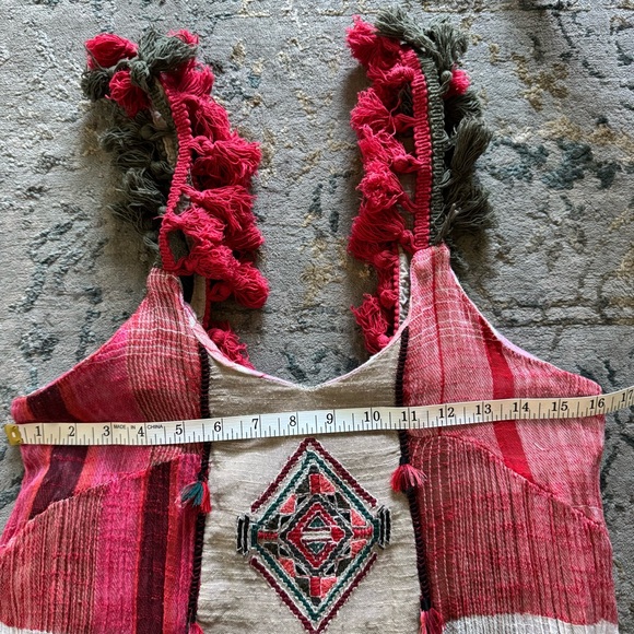 SOLD Zara Woman Embroidered Tassel Boho Maxi Dress – Size M - Picture 12 of 16